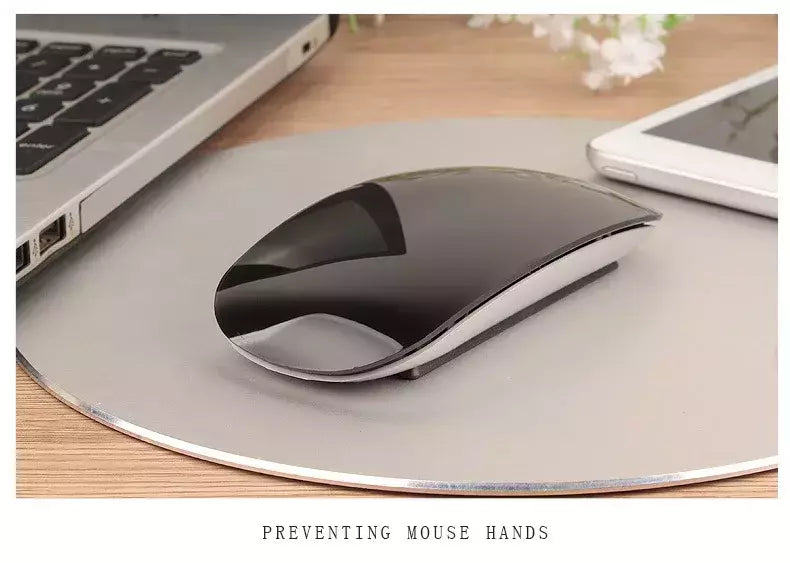Silencioso Magic Mouse sem fio recarregável, Bluetooth, Laser, Computador, Magro, Ergonômico, PC, Apple MacBook, Microsoft, Magic