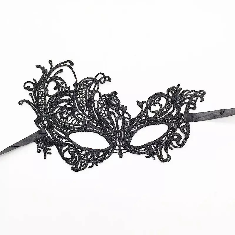 Máscara de renda sexy feminina, máscara para festa de halloween, bola mascarada, cosplay, trajes venezianos, carnaval, meia máscara facial