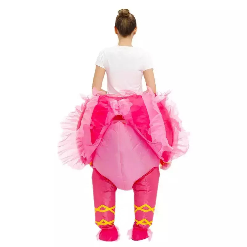 Anime quente dinossauro inflável traje festa trajes da mascote terno disfraz cosplay trajes de halloween para adultos crianças vestido