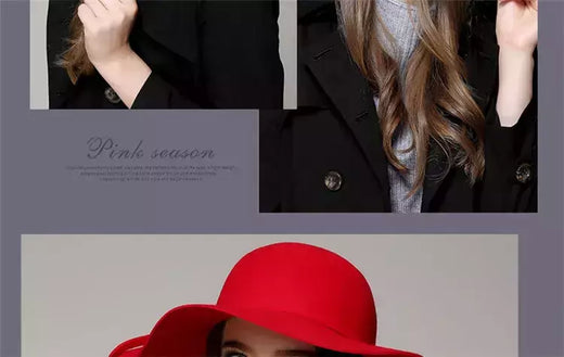 Wide Brim Fedora Chapéus para Mulheres e Homens, Felt Bowler, Hawkins, Ladies 'Trilby, Feminino, Jazz, Igreja, Padrinho, Sombrero Caps, Lã