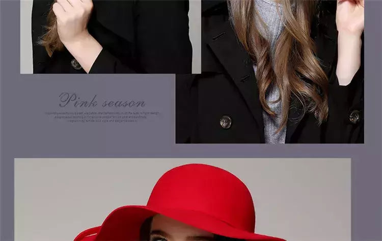 Wide Brim Fedora Chapéus para Mulheres e Homens, Felt Bowler, Hawkins, Ladies 'Trilby, Feminino, Jazz, Igreja, Padrinho, Sombrero Caps, Lã