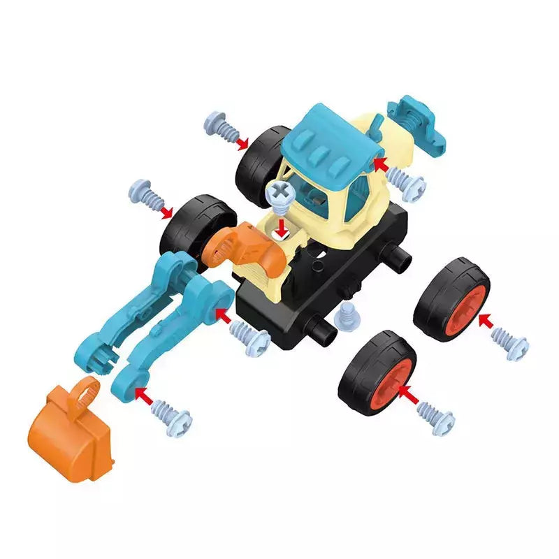 Porca Desmontagem Carregando Descarga Engenharia Caminhão Escavadeira Bulldozer Montessori Educação Brinquedo Criança Parafuso Criativo Ferramenta Carro