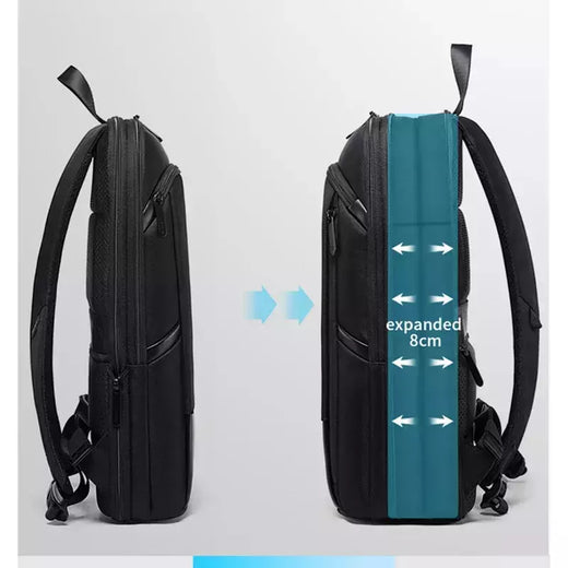BANGE-Mochila Laptop impermeável para homens, bolsas de ombro leves escaláveis para homens, negócios e viagens, moda clássica, viagens e motociclista, 15,6";;VERDADEIRO;;"Blue,43 x 31 x 7 cm