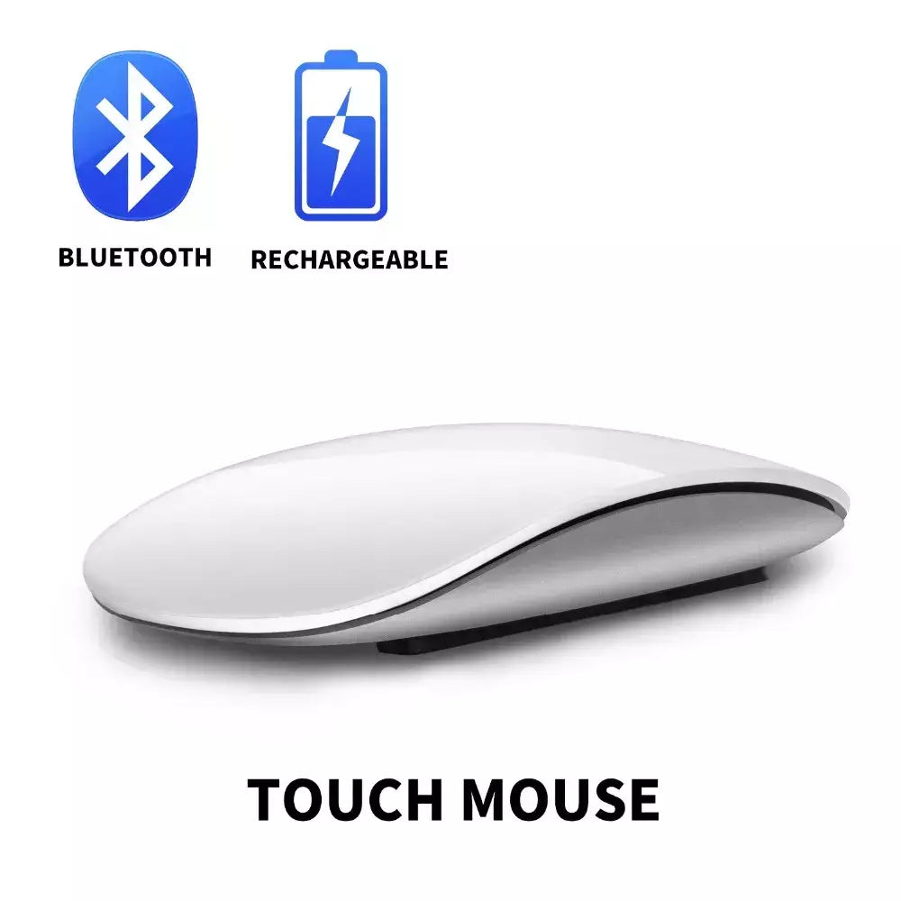 Silencioso Magic Mouse sem fio recarregável, Bluetooth, Laser, Computador, Magro, Ergonômico, PC, Apple MacBook, Microsoft, Magic