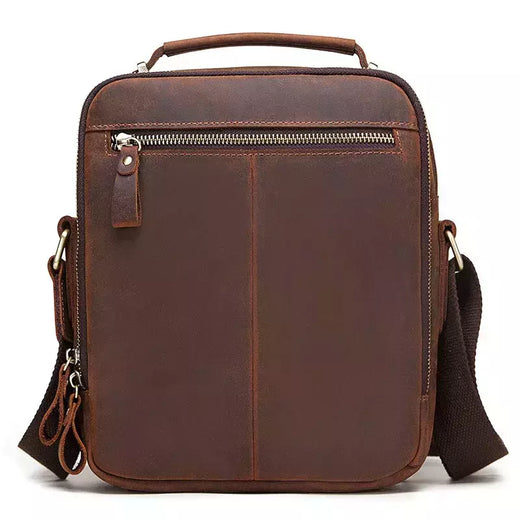 HumerPAUL-Bolsa de ombro de couro genuíno para homens, sacos transversais vintage, de grande capacidade, sacola masculina do mensageiro, bolsa de viagem