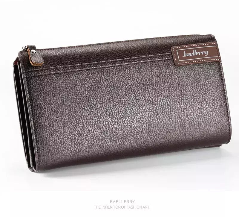 Baellery homens bolsa de embreagem grande capacidade carteiras de bolso do telefone celular passcard bolso de alta qualidade multifuncional carteira para homem