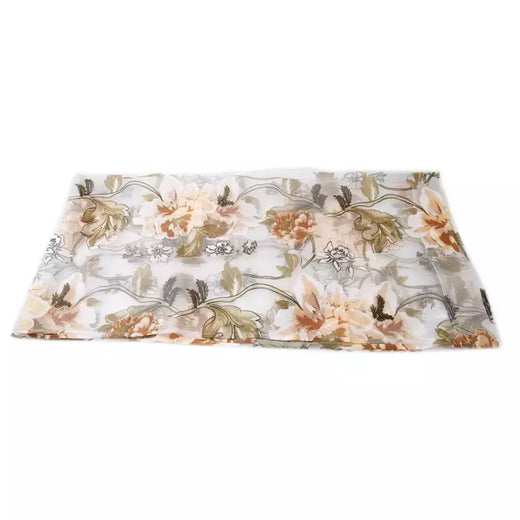 Tule Floral em Cortinas Puras, Tratamento Janela, Painel Persianas, Sala de estar, Quarto, Cozinha, Sombra, Roxo, Peônia