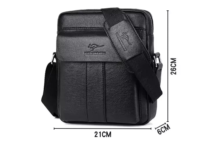 Bolsa mensageiro vintage para homens, bolsa de ombro de couro, bolsa crossbody marrom, presente para marido, marca de luxo