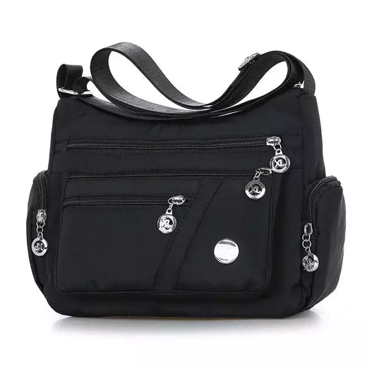 Bolsa mensageiro de ombro Oxford impermeável para mulheres, bolsas com zíper, pacote crossbody feminino casual, grande capacidade, viagem
