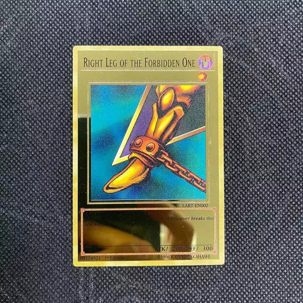 Yugioh cartões de metal dourado yu-gi-oh liga coleção cartão olhos azuis escuro magial obelisco slifer ra crianças presente de aniversário de natal