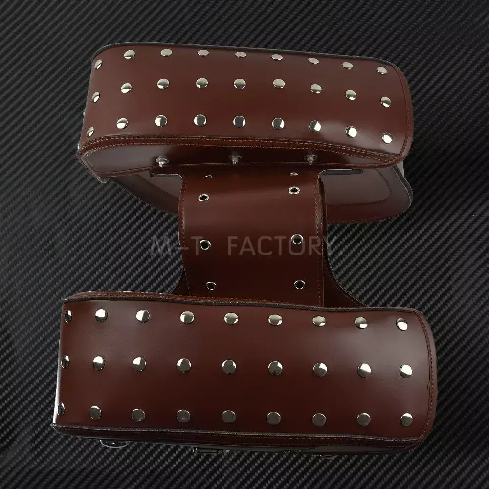 Motocicleta bagagem alforje ferramenta cauda lado saco de couro à prova dwaterproof água para harley touring dyna sportster softail glide estrada menino gordo