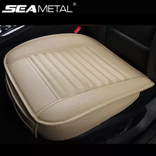 Capas universais de couro para assento de carro, interior de automóveis, capa de assento, almofada, protetor de cadeira, acessórios