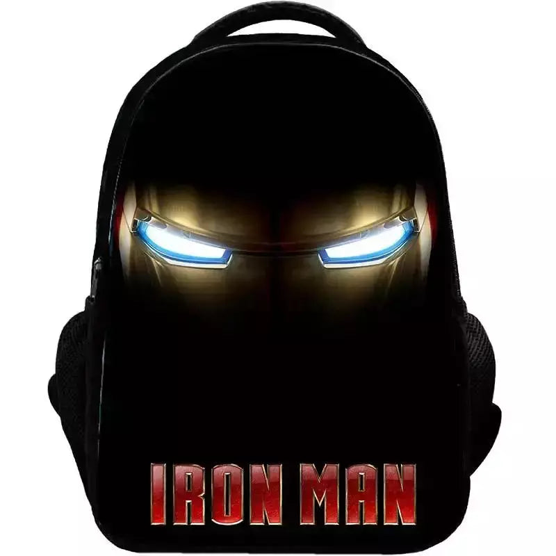 Bolsa Escolar Marvel Super Heroes para Crianças, Mochilas Homem de Ferro, Mochila 3D Anime, Bolsa de Viagem Infantil, Meninos, Escola Primária, Novo