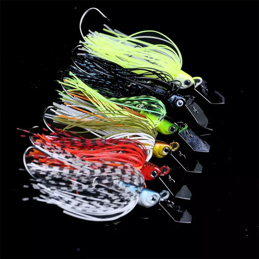 Mycena 9g/13g/16g/19g chatter isca giratória isca de pesca sem ervas daninhas buzzbait wobbler chatterbait para baixo pique walleye peixe
