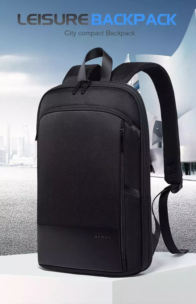 BANGE-Mochila Laptop impermeável para homens, bolsas de ombro leves escaláveis para homens, negócios e viagens, moda clássica, viagens e motociclista, 15,6";;VERDADEIRO;;"Blue,43 x 31 x 7 cm