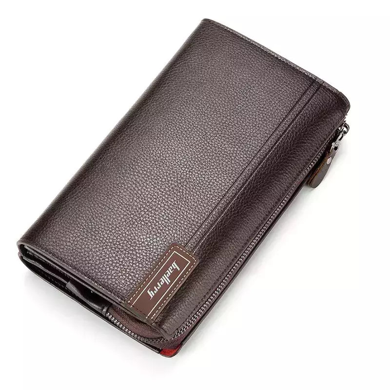 Baellery homens bolsa de embreagem grande capacidade carteiras de bolso do telefone celular passcard bolso de alta qualidade multifuncional carteira para homem
