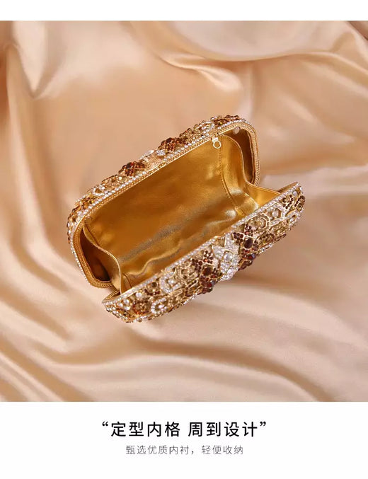 Bolsa de embreagem de cristal diamante para mulheres, bolsa mensageiro de ombro, embreagens noturnas, preto dourado, nova moda, melhor designer