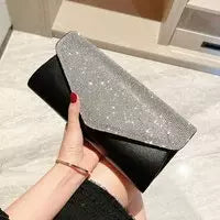 YoReAi-Beading Bolsa para Mulheres, Clutch Feminino, Bolsas de Ombro, Bolsas Festa, Veludo, Hobo-Bag Brilhante, Messenger Bag, Marca de Luxo