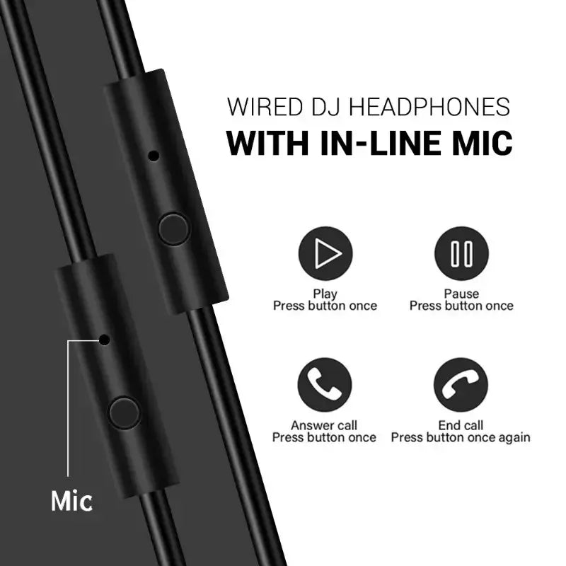 Oneodio com fio profissional estúdio pro 50 dj fones de ouvido com microfone sobre a orelha monitor alta fidelidade música fone para telefone pc