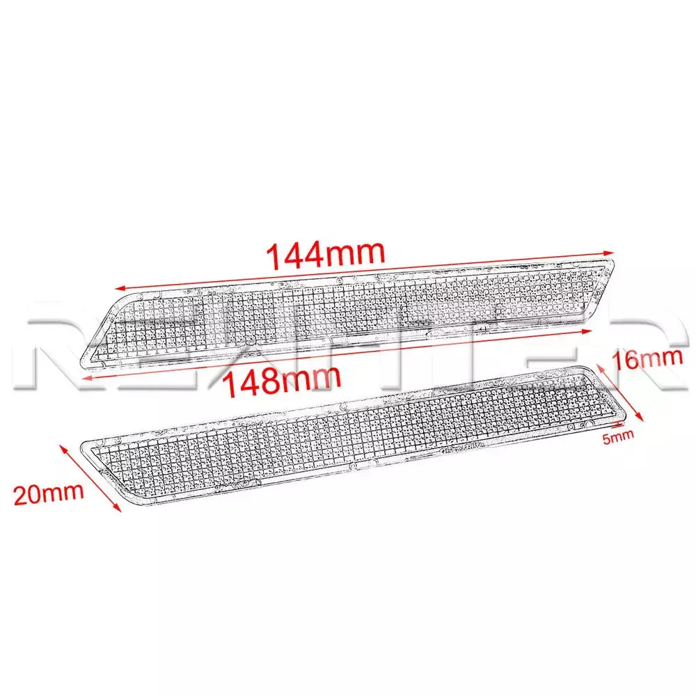 Motocicleta ABS Refletores Adesivos, Tampa de trava de saco de sela, Harley Touring Street, Electra Glide, Road King, FLT, FLHT, 14-23, 2pcs