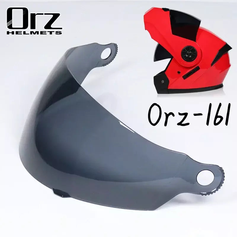 Links especiais para a lente! virar para cima capacete da motocicleta escudo para rosto cheio capacete da motocicleta viseira Orz-161