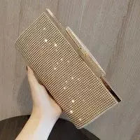 YoReAi-Beading Bolsa para Mulheres, Clutch Feminino, Bolsas de Ombro, Bolsas Festa, Veludo, Hobo-Bag Brilhante, Messenger Bag, Marca de Luxo