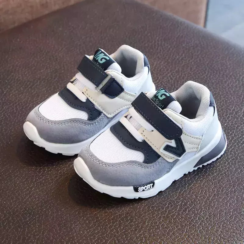 Sapatos de esportes respiráveis para crianças, Sapatos de corrida antiderrapantes, Baby Boots, Solado Macio, Meninos, Meninas, Crianças, Caminhando, Primavera, Outono
