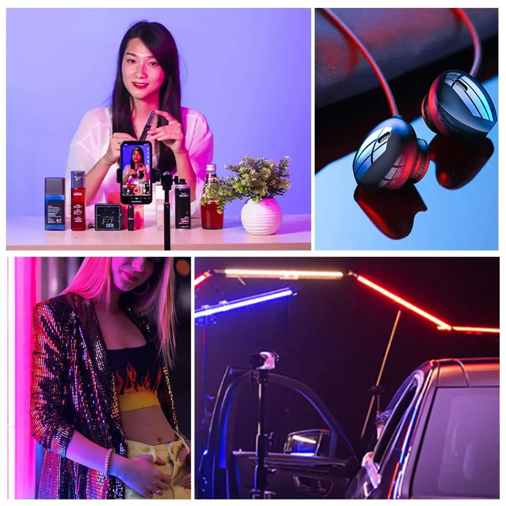 (DO Brasil) Sokani X25 X25-kit RGB LED Luz de vídeo portátil Luz de enchimento para TikTok YouTube Live Streaming Studio