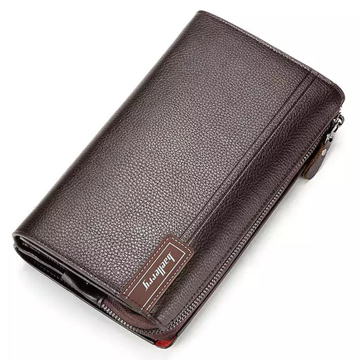 Baellery homens bolsa de embreagem grande capacidade carteiras de bolso do telefone celular passcard bolso de alta qualidade multifuncional carteira para homem