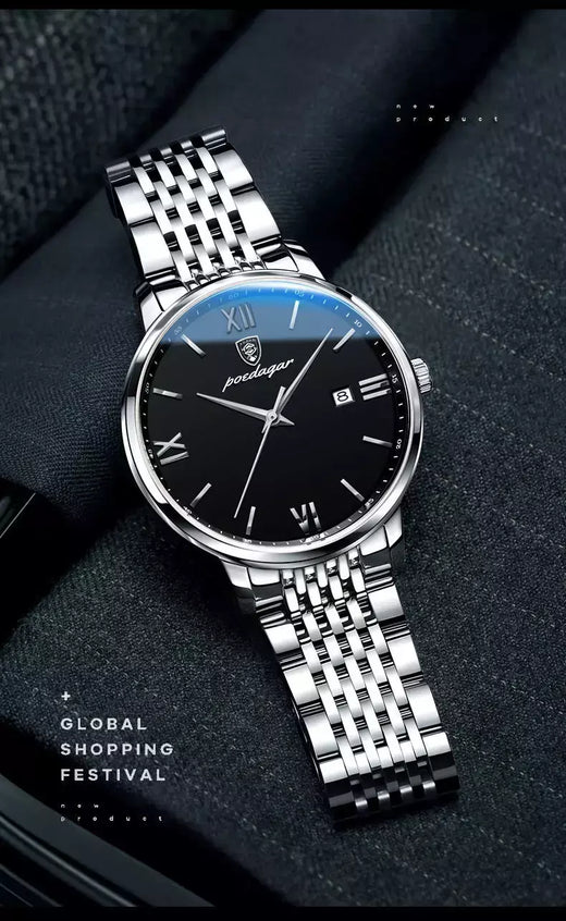 Relógio de quartzo impermeável de luxo masculino, relógios esportivos masculinos, relógio de pulso casual, data relógio, marca superior, 30m, 2024