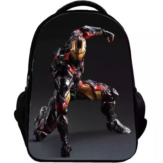 Bolsa Escolar Marvel Super Heroes para Crianças, Mochilas Homem de Ferro, Mochila 3D Anime, Bolsa de Viagem Infantil, Meninos, Escola Primária, Novo