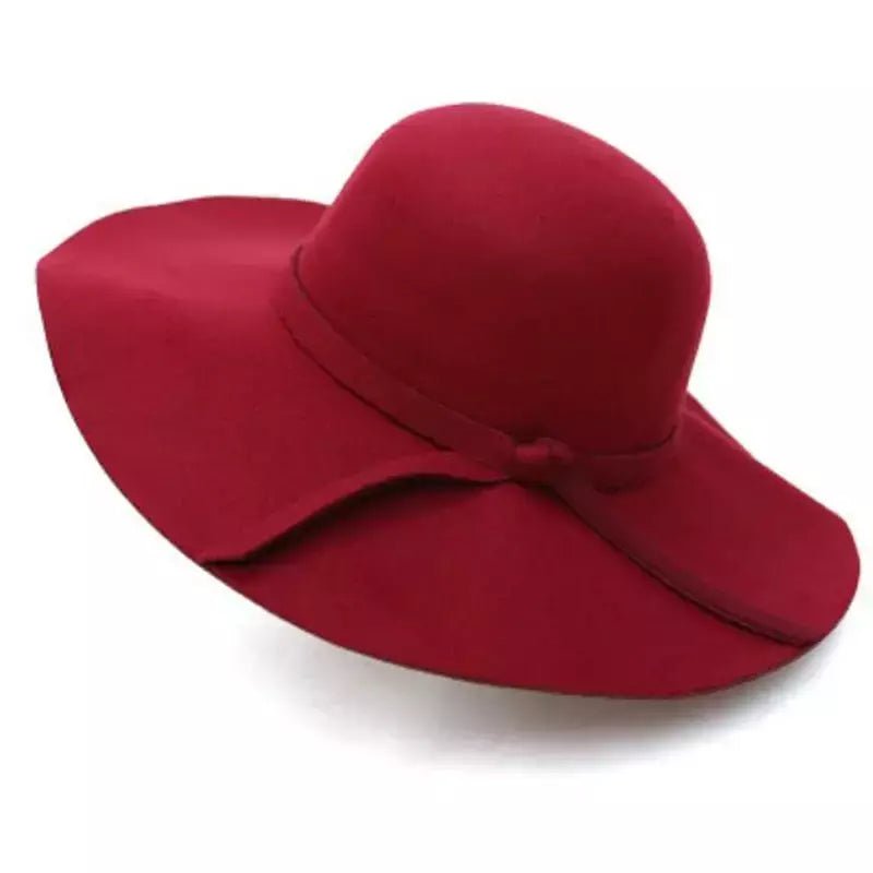 Wide Brim Fedora Chapéus para Mulheres e Homens, Felt Bowler, Hawkins, Ladies 'Trilby, Feminino, Jazz, Igreja, Padrinho, Sombrero Caps, Lã