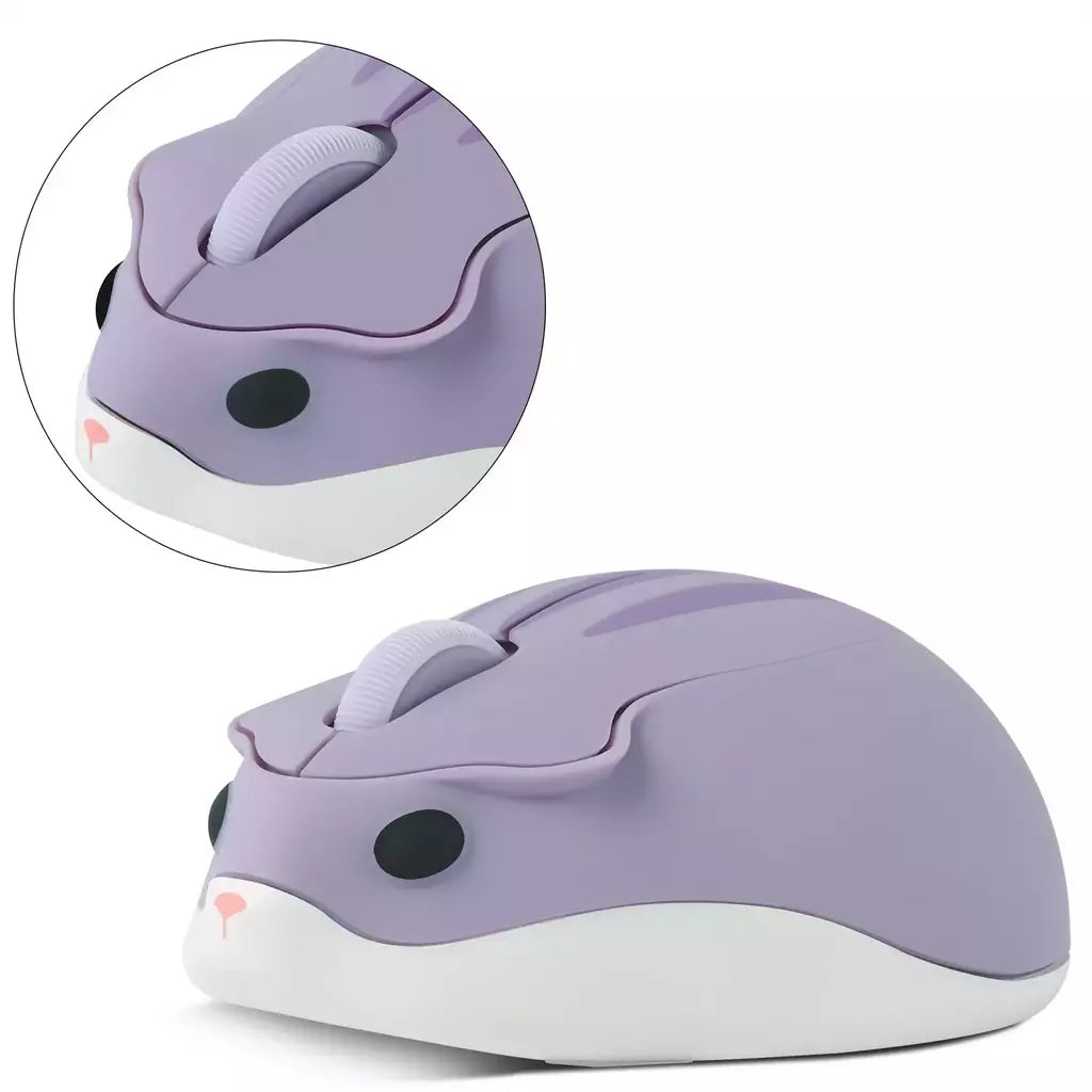 Cute Wireless Hamster Projetado Mouse, 2.4G, Criativo Ergonômico, USB Optical, 1200 DPI, Mini Ratos, Presentes para Crianças, PC, Laptop