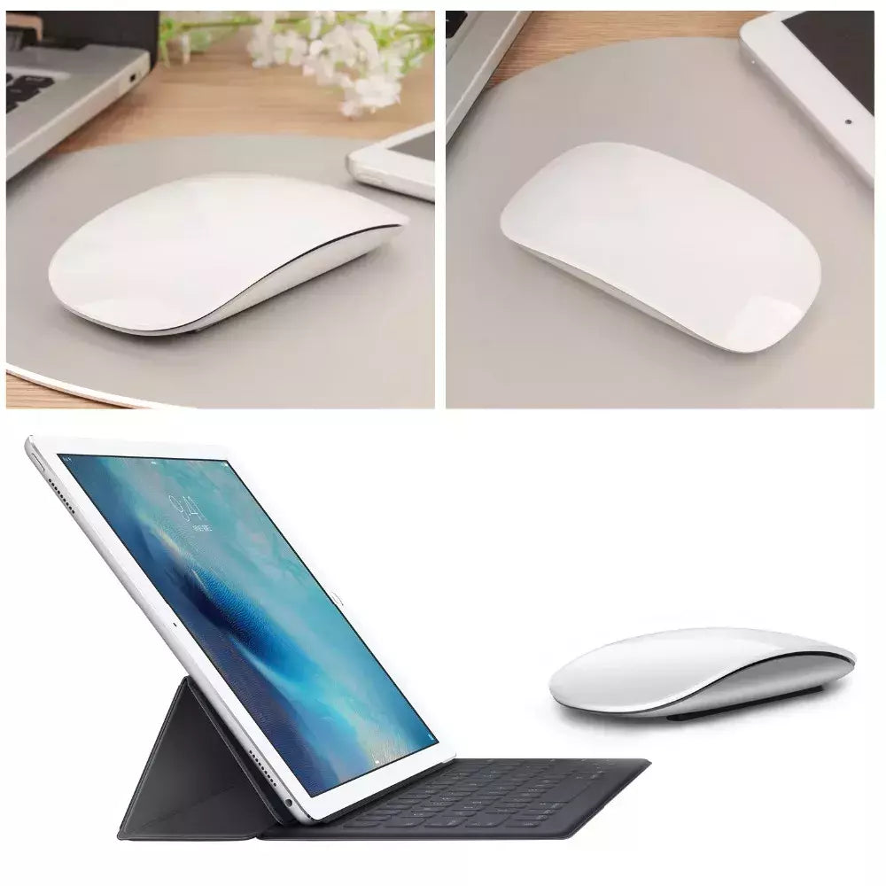 Silencioso Magic Mouse sem fio recarregável, Bluetooth, Laser, Computador, Magro, Ergonômico, PC, Apple MacBook, Microsoft, Magic