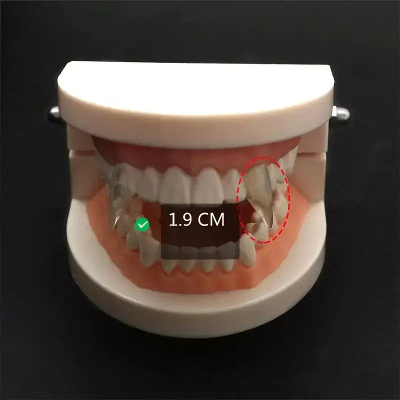 1 par de dentes de vampiro, presas, adereços para dentaduras, fantasia de halloween, dentes falsos, cola sólida, adesivo para dentadura, decoração de festa de halloween
