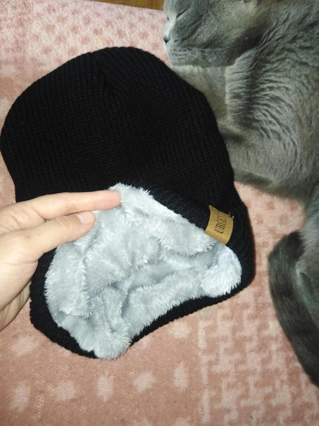 Chapéu clássico de inverno tricotado URGENTMAN Label Casual boné para mulheres homens manter quente adicionar forro de pele chapéu de inverno fashion sólido gorro chapéu 16 cores boné de esqui