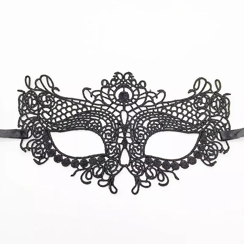 Máscara de renda sexy feminina, máscara para festa de halloween, bola mascarada, cosplay, trajes venezianos, carnaval, meia máscara facial