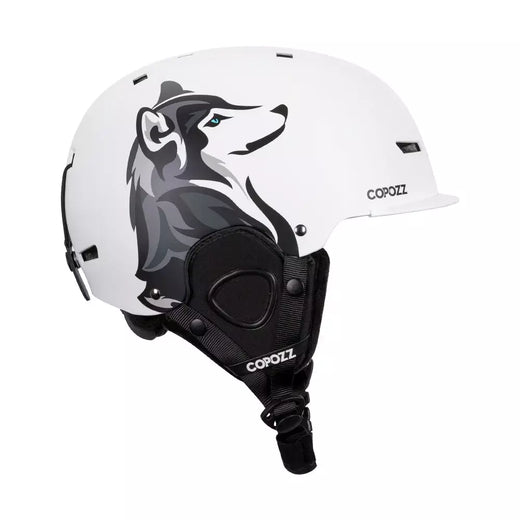 Copozz novo capacete de esqui dos desenhos animados meio coberto anti-impacto capacete de segurança ciclismo esqui snowboard capacete esportivo para adultos e crianças