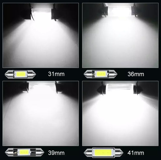 10 pçs c5w c10w lâmpada led canbus 31mm 36mm 39mm 41mm festão led interior do carro luz cúpula leitura lâmpada da placa de licença 12v auto branco