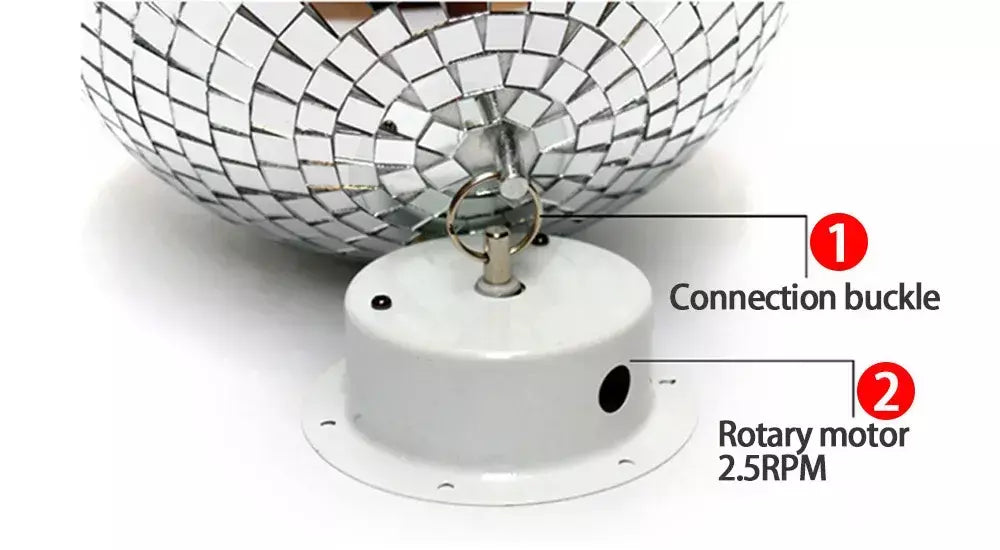 Bola de espelho de discoteca para festa, bola brilhante, luz de palco, bola de vidro rotativa, retrô, reflexiva, ktv, dj, luzes, decoração de natal para casa 2024