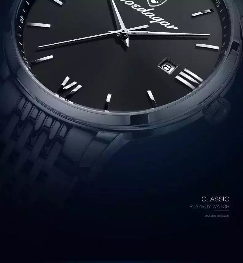 Relógio de quartzo impermeável de luxo masculino, relógios esportivos masculinos, relógio de pulso casual, data relógio, marca superior, 30m, 2024