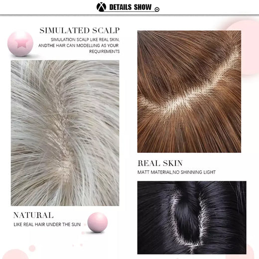 Louis ferre longo ombre loira perucas sintéticas com franja para mulheres onda natural penteado fibra resistente ao calor cosplay perucas marrons