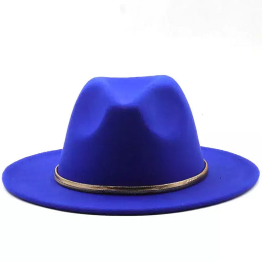 Chapéu alto Derby Igreja simples aba larga para homens e mulheres, Panamá Solid Felt Fedoras, Fedoras preto e verde, Boné de lã artificial Jazz Blend