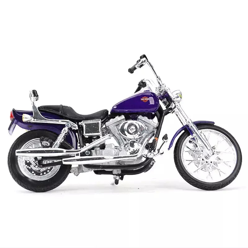 Maiisto Harley Davidson FXDWG Dyna Die Cast Veículos, Hobbies Colecionáveis, Brinquedos Modelo de Motocicleta, Deslizar, 2001, 1:18