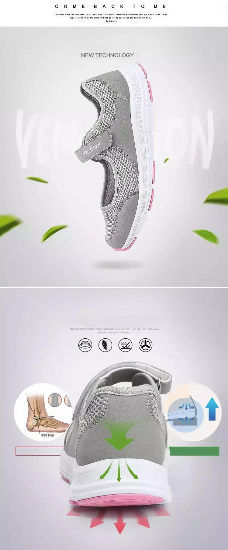 Tênis respirável malha para mulheres, sapatos de verão, vulcanizar, andar, para senhoras