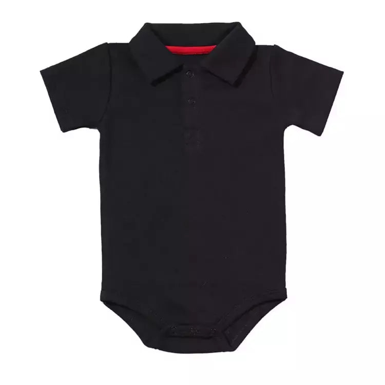 Verão bebê menino menina macacão turn-down collar infantil roupas de algodão recém-nascido macacão para 0-2y crianças bebe outfits