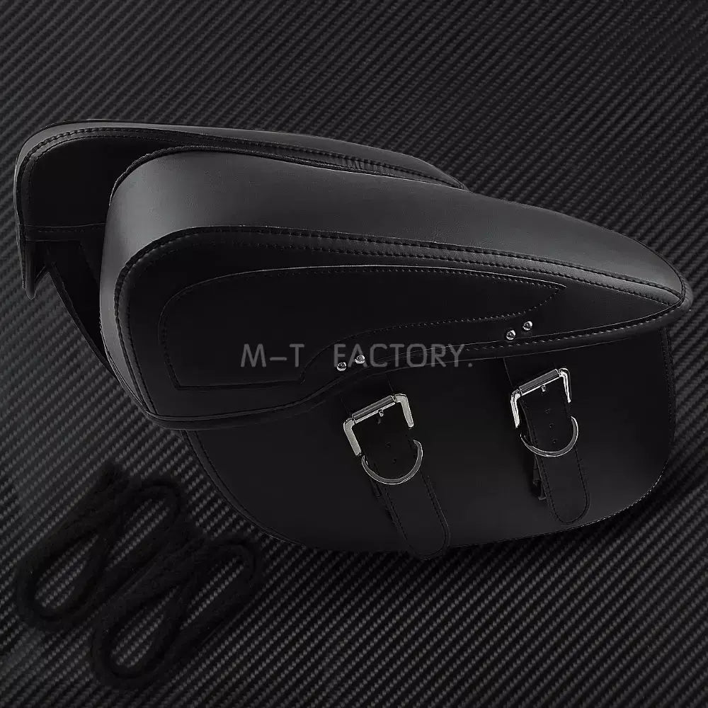 2 alforjes de couro para motocicleta, bolsa lateral para bagagem ao ar livre para harley sportster xl 883 xl 1200 touring dyna softail fl