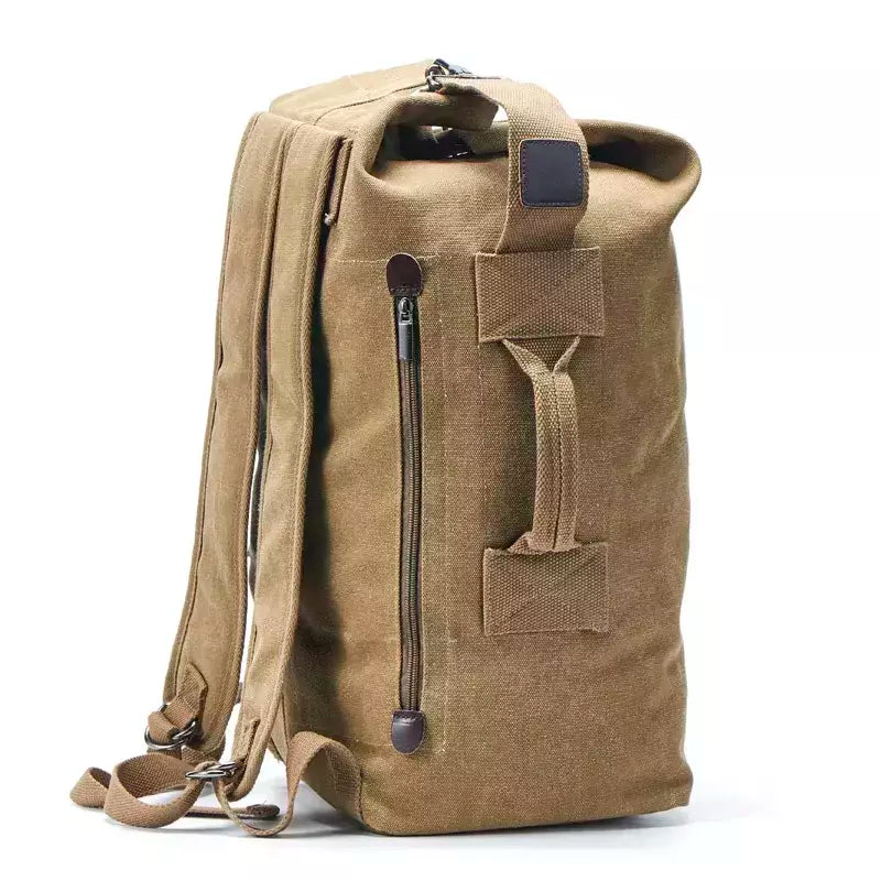 Mochila de Viagem de Grande Capacidade Mochila Mochila de Montanhismo Bagagem Masculina Canvas Bucket Shoulder Bags for Boys, Men Backpacks