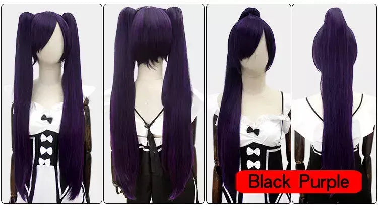 Hsiu 80cm longo staight rabo de cavalo clipe peruca cosplay fibra de alta temperatura perucas sintéticas anime festa rabo de cavalo perucas 14 cores