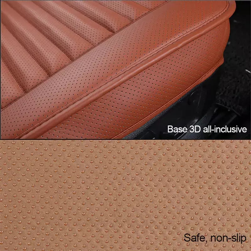 Capas universais de couro para assento de carro, interior de automóveis, capa de assento, almofada, protetor de cadeira, acessórios